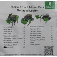 Robobloq MINT Erweiterung 3-in1 - Myriapod Legion - passend für Q-Scout Roboter