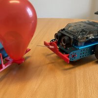 Zubehörset "B" für mBot - Luftballon- und Nadelhalter (schwarz)