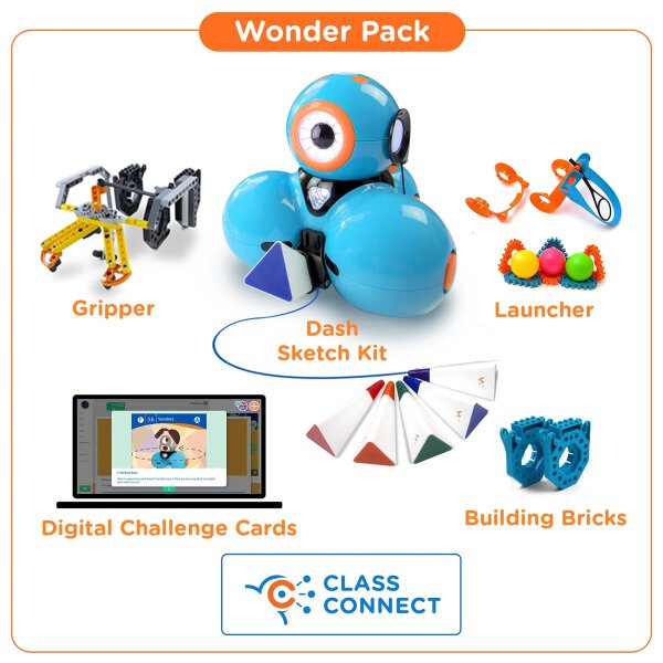&quot;Wonder Pack&quot; mit Dot und Dash Lernroboter - Wonder Workshop
