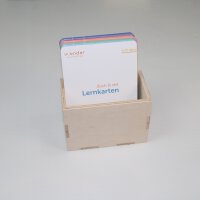 Holzbox  passend für die Aufgabenkarten