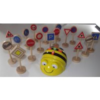 Straßenschilder-Set passend zu Spielmatte Verkehrserziehung