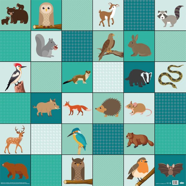 Loti-Bot Matte – Woodland Animals (Waldtiere)